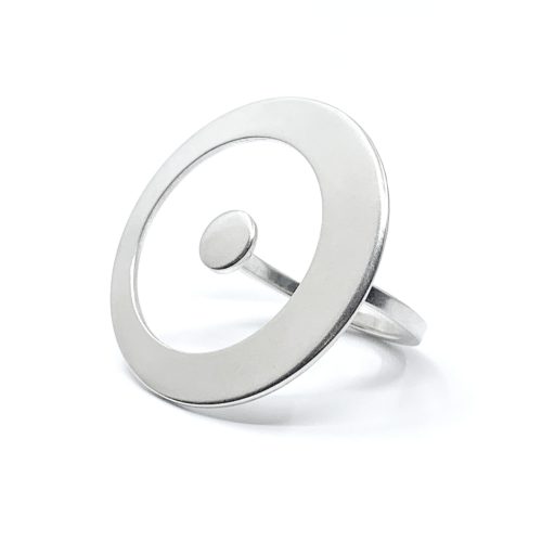 Orbit silver ring
