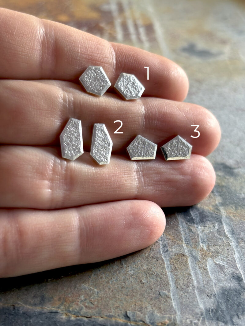 UNTAMED edge post earrings - Image 2