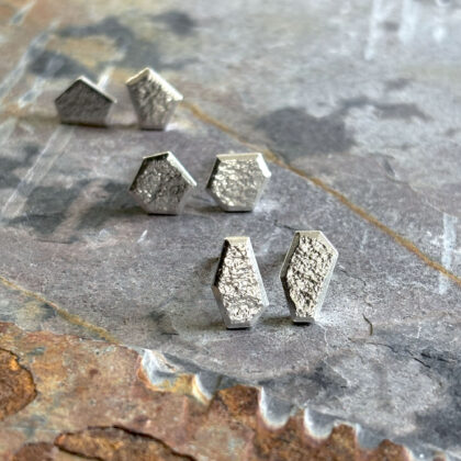 UNTAMED edge post earrings